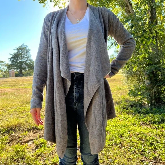 BAREFOOT DREAMS Bamboo Cozy Chic Calypso Wrap Cardigan #436 small medium - Picture 2 of 7